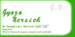 gyozo mersich business card